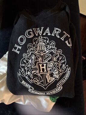 Hogwarts Black Graphic Hoodie Sweatshirt
